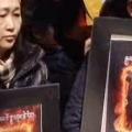 Manifestación a favor del Tibet. (Imágen de video)